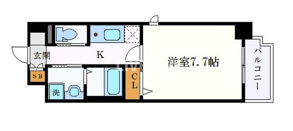 ブルームライフ八田駅前の物件間取画像